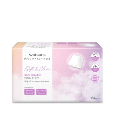 Watsons Watsons Side Sealed Facial Puffs  100 pcs.