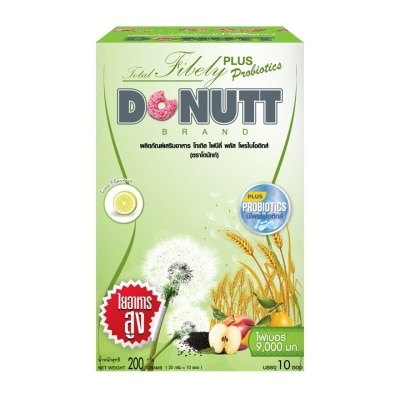 Donutt โดนัทท์ โทเทิล ไฟบีลี่ พลัส โพรไบโอติกส์ 10 ซอง (กลิ่นมะนาว)