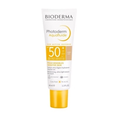 Bioderma ไบโอเดอร์มา โฟโตเดิร์ม อะควาฟลูอิด SPF50+ สีเนื้อ 40 มล. กันแดดเพื่อผิวแพ้ง่าย