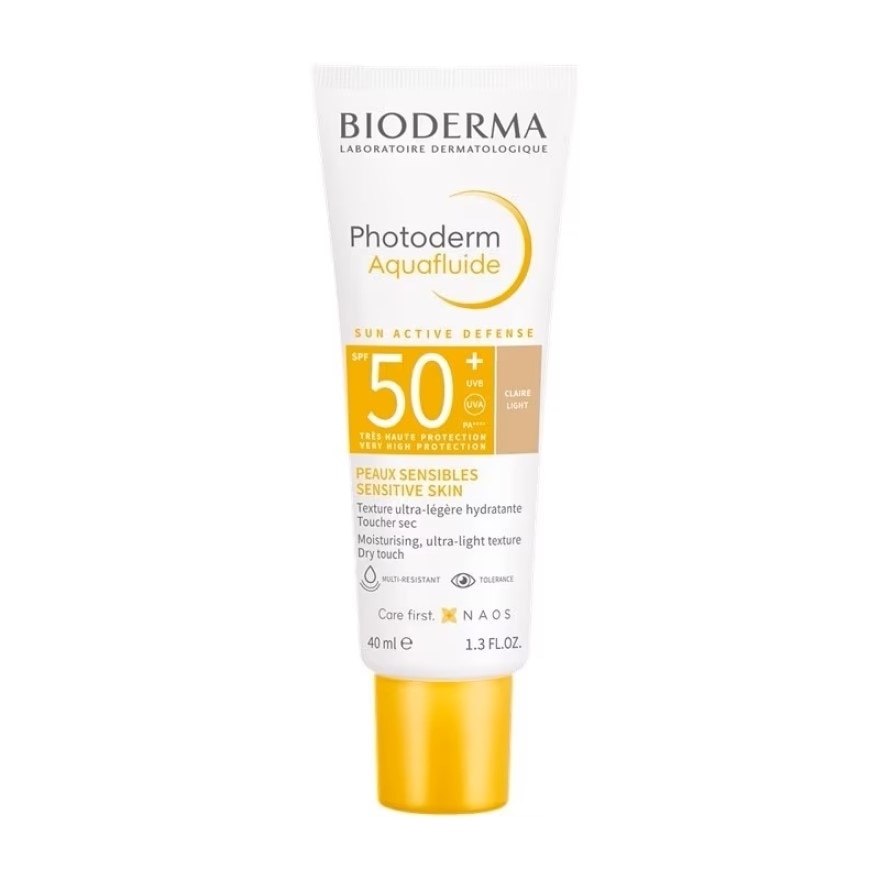 ไบโอเดอร์มา โฟโตเดิร์ม อะควาฟลูอิด SPF50+ สีเนื้อ 40 มล. กันแดดเพื่อผิวแพ้ง่าย