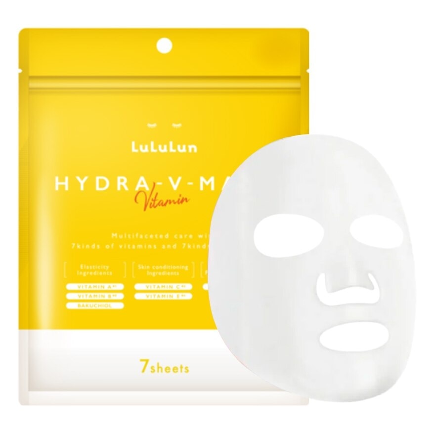 Lululun Face Mask Lululun V 1K 7'S แผ่นมาส์กหน้า มาสก์วิตามิน ผิวโกลว์กระจ่างใส