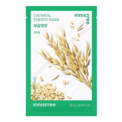 Innisfree อินนิสฟรี โอ๊ตมีล เอนเนอร์จี มาส์ก 1 แผ่น มาส์กหน้า บำรุงผิวแห้ง