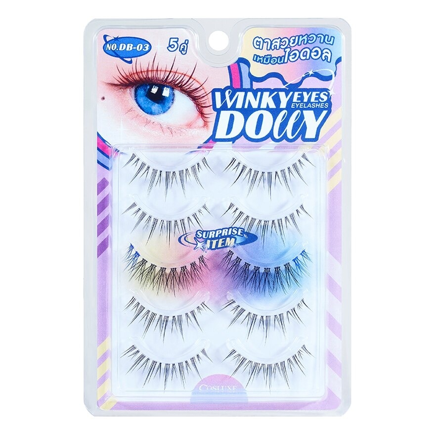 Cosluxe Cosluxe Winky Eyes Dolly Eyelashes 5Pairs No. DB-03