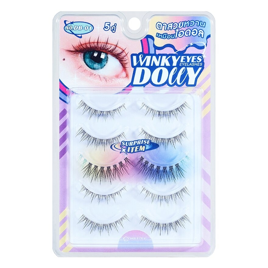 Cosluxe Cosluxe Winky Eyes Dolly Eyelashes 5Pairs No. DB-01