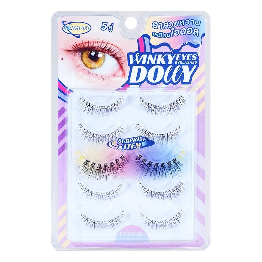 Cosluxe Cosluxe Winky Eyes Dolly Eyelashes 5Pairs DA-01