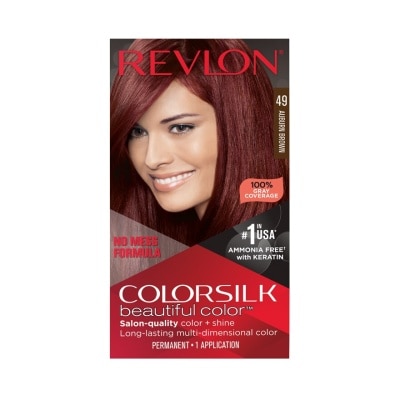 Revlon Revlon Colorsilk Beautiful Color With Keratin No.49 Auburn Brown