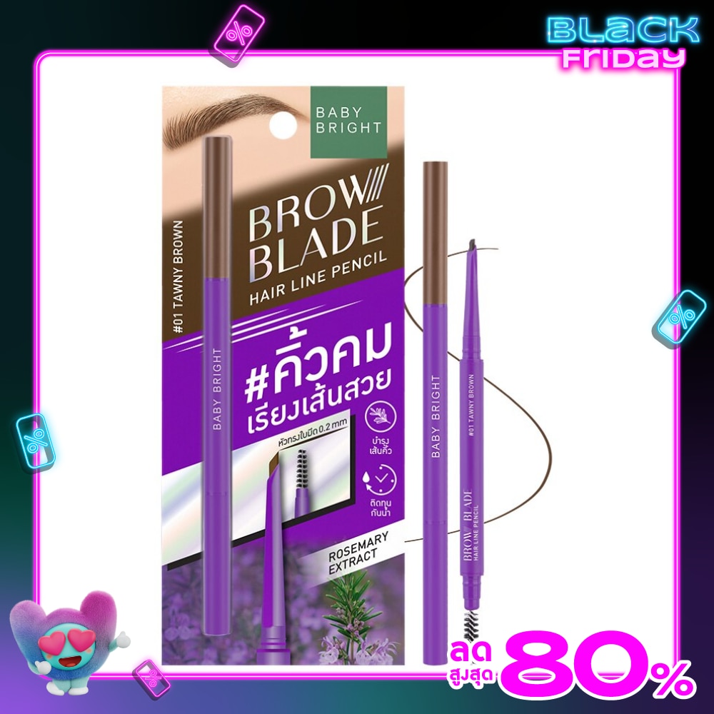Baby Bright Brow Blade Hair Line Pencil 0.05g. 01 Tawny Brown