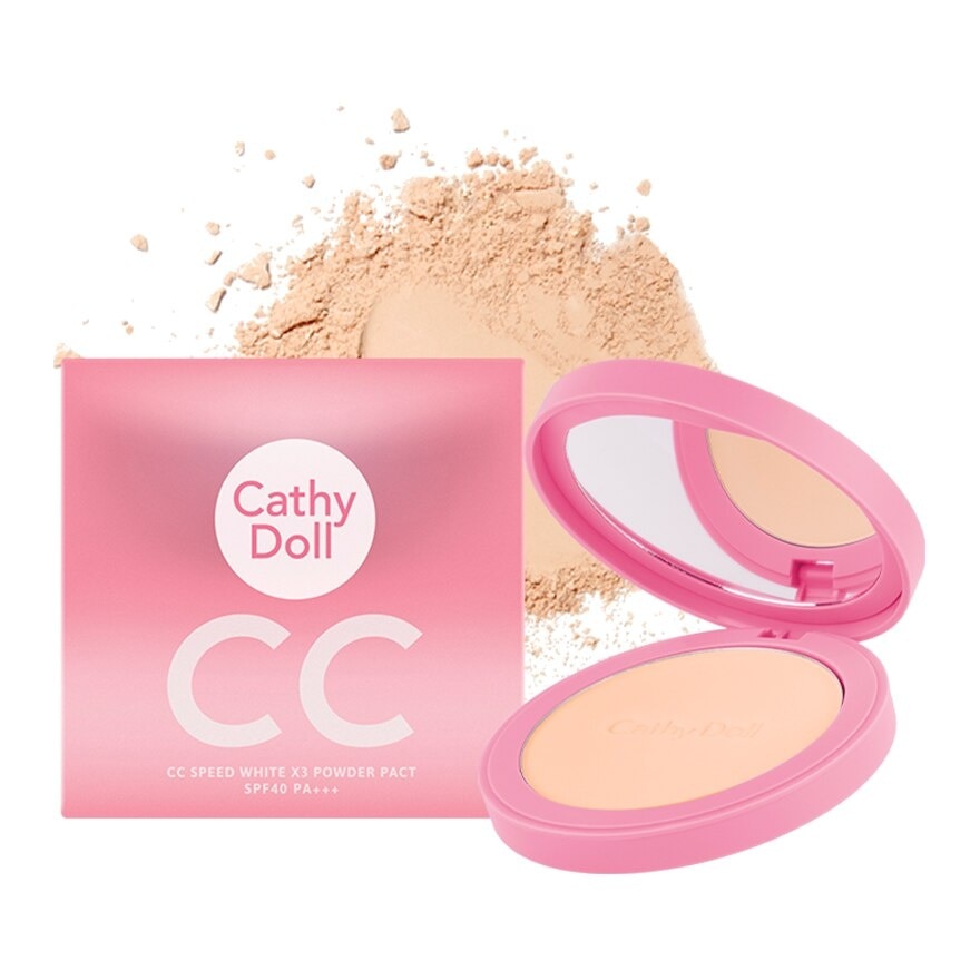 Cathy Doll CC Speed WhiteX3 Powder Pact SPF40 PA+++ 12g. 23 Natural Beige