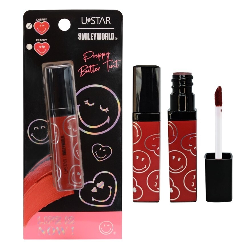 Ustar Smileyworld Preppy Butter Tint 3.5g. Cherry