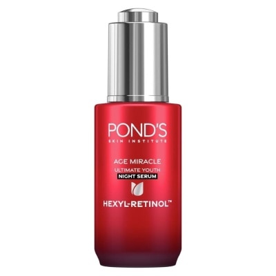 Pond's พอนด์ส เอจ มิราเคิล อัลทิเมท ยูธ ไนท์ เซรั่ม เฮ็กซิล-เรตินอล 30 กรัม