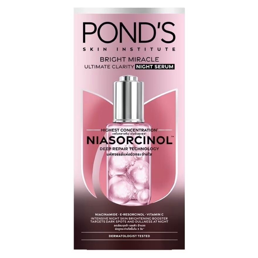 Pond'S Bright Miracle Ultimate Clarity Night Serum Niasorcinol 30 G.