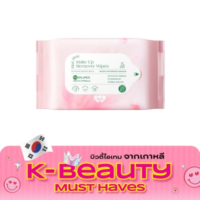 Barenbliss แบร์แอนด์บลิซ มาริ โมริ เมค อัพ รีมูฟเวอร์ ไวพส์ 20 ชิ้น image
