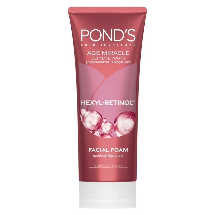 Pond'S Age Miracle Ultimate Youth Hexyl-Retinol Facial Foam 90 G.