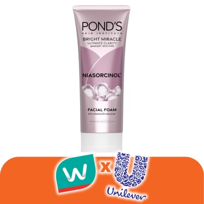 Pond's - พอนด์ส ไบรท์ มิราเคิล อัลทิเมท คลาริตี้ ไนอาซอร์ซินอล เฟเชียล โฟม 90 กรัม