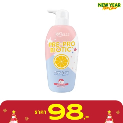 Yobelle Yobelle Body Wash Pre Pro Biotic Yuzu Bliss 400 Ml. ครีมอาบน้ำ ฟองวิปครีม