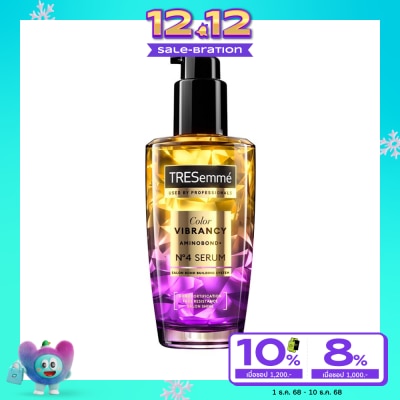 Tresemme เทรซาเม่ เซรั่ม คัลเลอร์ ไวแบรนซี อะมิโนบอนด์พลัส เบอร์ 4 100 มล. เซรั่มบำรุงเส้นผม