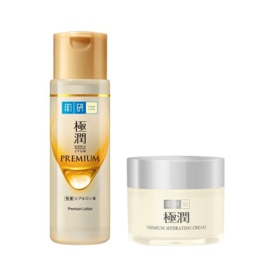 Hada Labo ฮาดะ ลาโบะ พรีเมี่ยม โลชั่น 170  มล.+ฮาดะ ลาโบะ พรีเมี่ยม ไฮเดรทติ้ง ครีม 50 กรัม