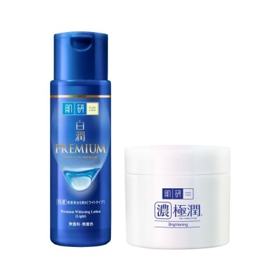 Hada Labo - ฮาดะ ลาโบะ พรีเมี่ยม ไวท์เทนนิ่ง โลชั่น ไลท์ 170 มล+ไบรท์เทนนิ่ง เพอร์เฟค เจล 80 กรัม image