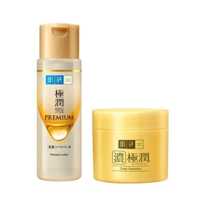 Hada Labo ฮาดะ ลาโบะ พรีเมี่ยม โลชั่น 170 มล. + ฮาดะ ลาโบะ ไฮเดรทติ้ง เพอร์เฟค เจล 80 กรัม