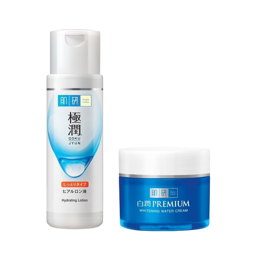 Hada Labo Hydrating Lotion 170 Ml.+Hada Labo Premium Whitening Water Cream 50 G.