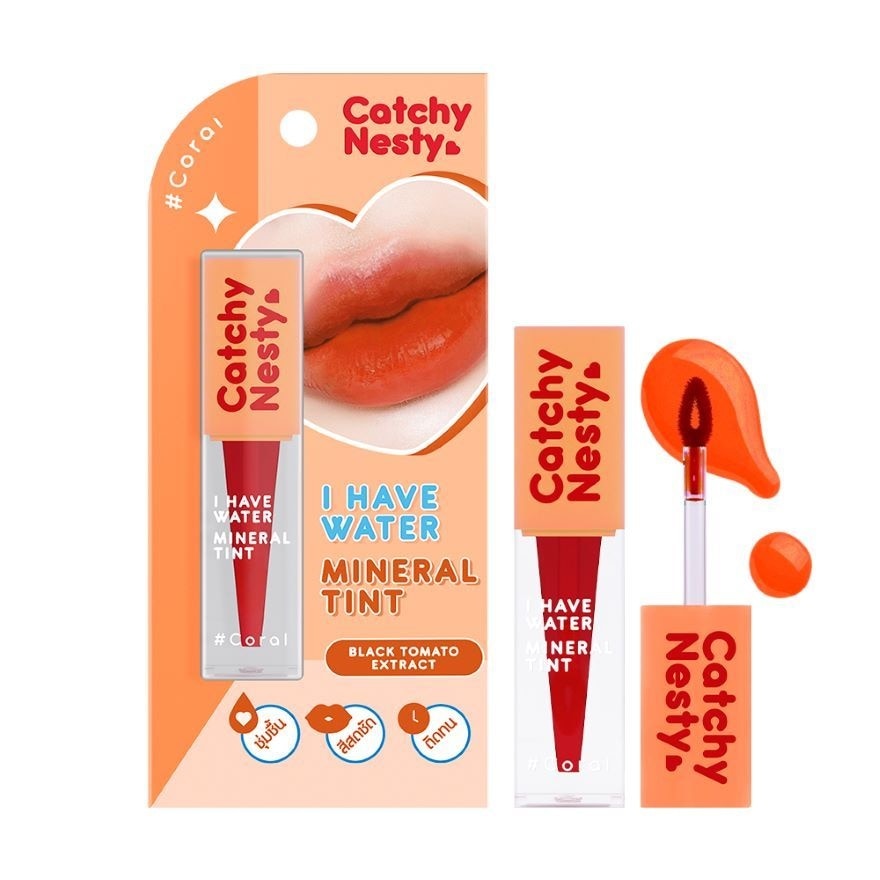 Catchy Nesty I Have Water Mineral Lip Tint 3g. Coral
