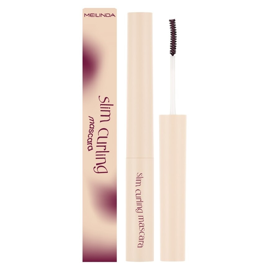 Meilinda Slim Curling Mascara 3g. 05 Cool Wine