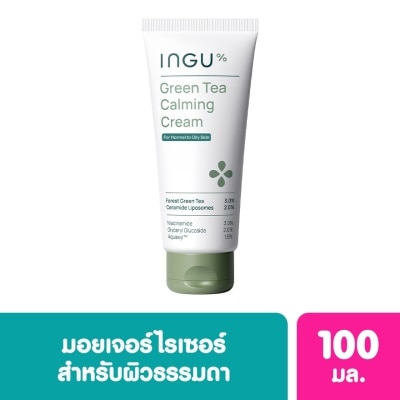 INGU อิงกุ กรีนที คาล์มมิ่ง ครีม 100 มล. สำหรับผิวะรรมดา - ผิวมัน