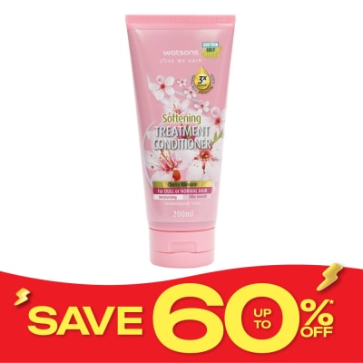 WATSONS วัตสัน ทรีทเมนท์ คอนดิชันเนอร์ เชอร์รี่ บลอสซั่ม ฟอร์ ดูล ออร์ นอร์มอล แฮร์ 200มล. image