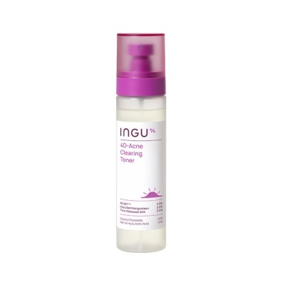 INGU อิงกุ โฟร์ดี-แอคเน่ เคลียร์ริ่ง โทนเนอร์ 150 มล. โทนเนอร์รักษาสิวอย่างอ่อนโยน
