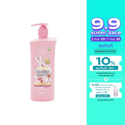 WATSONS วัตสัน ทรีทเมนท์ แชมพู เชอร์รี่ บลอสซั่ม ฟอร์ ดูล ออร์ นอร์มอล แฮร์ 400มล.