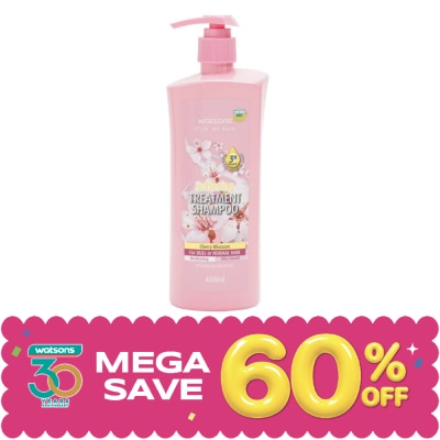 Watsons - Watsons Treatment Shampoo Cherry Blossom for Dull or Normal Hair 400ml. image