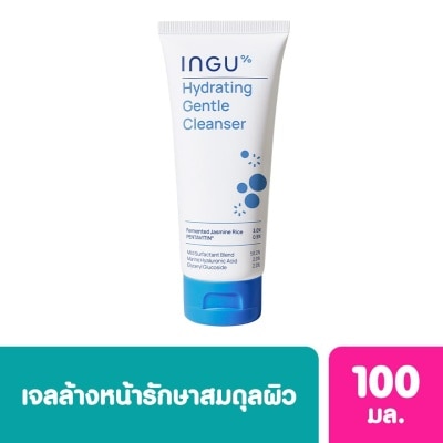 INGU อิงกุ ไฮเดรตติ่ง เจนเทิล คลีนเซอร์ 100 มล. เจลล้างหน้าเพื่อผิวแพ้ง่าย