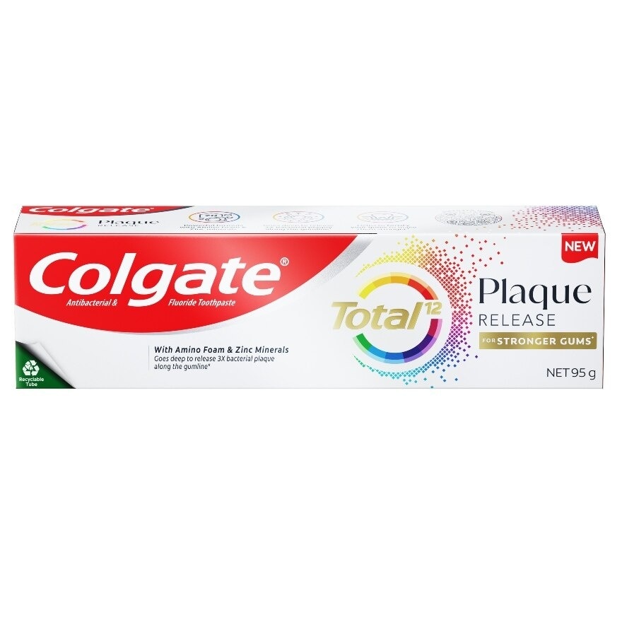 Colgate คอลเกต ยาสีฟัน โททอล พลัค รีลีส เจนเทิล มิ้นท์ 95 กรัม