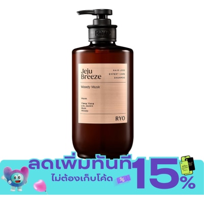 Ryo Ryo Hair Loss Expert Care Shampoo Jeju Breeze Woody Musk 585 Ml. image