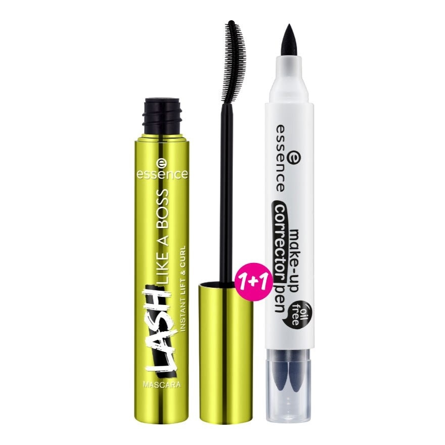 Essence Lash Like A Boss Instant Lift  Curl Mascara 9.5ml. + Corrector Pen 1pc.