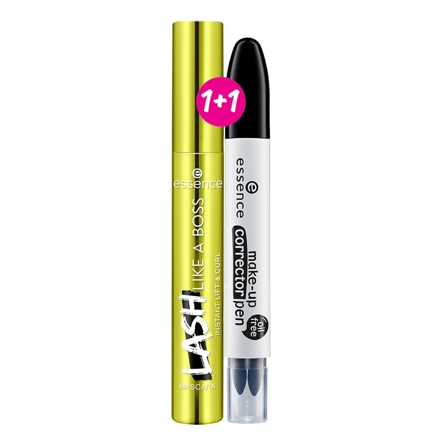 Essence Essence Lash Like A Boss Instant Lift  Curl Mascara 9.5ml. + Corrector Pen 1pc.