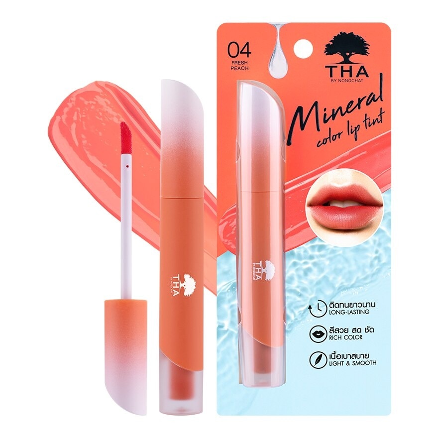 THA By Nongchat Mineral Color Lip Tint 1.9g. 04 Fresh Peach