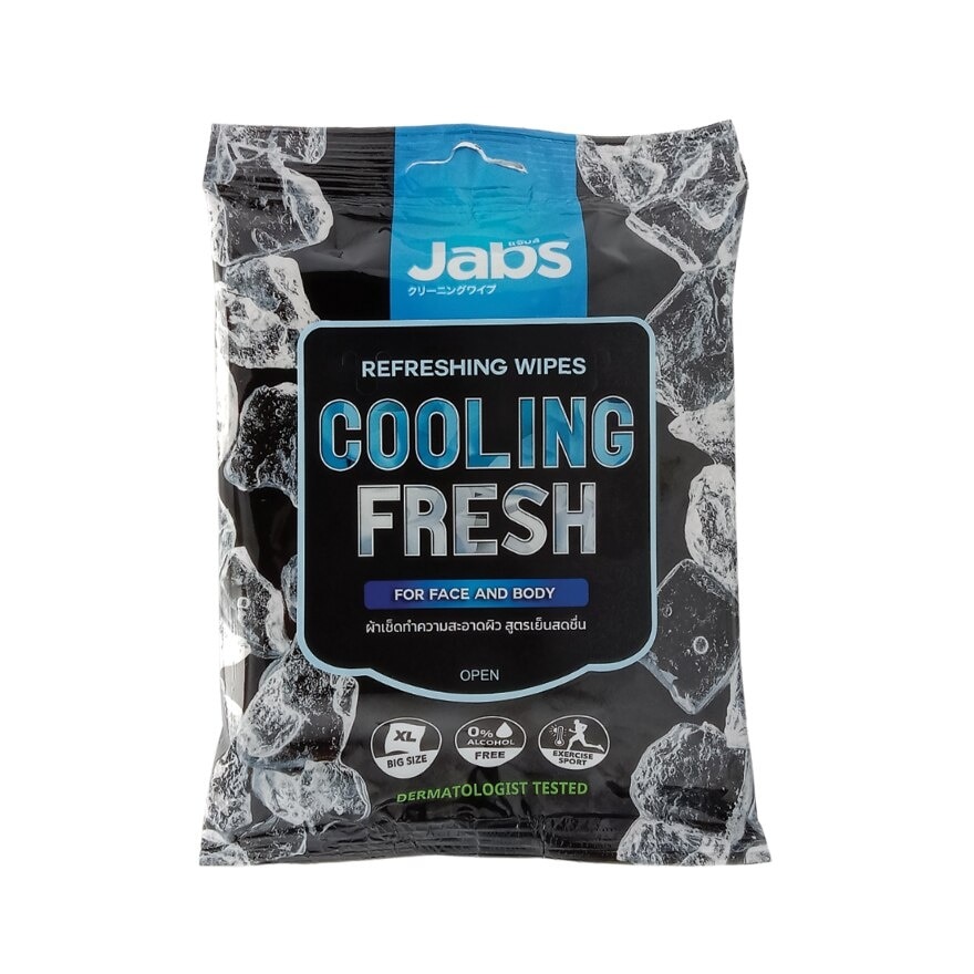 Jabs Refreshing Wipes Cooling Fresh 10'S