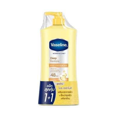 Vaseline วาสลีน อินเทนซีฟ แคร์ ดีพ รีสโตร์ โปร เซราไมด์ 490 มล.แพ็คคู่