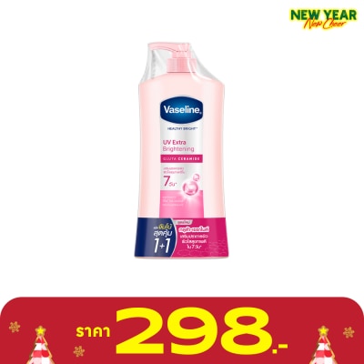 Vaseline Vaseline Healthy Bright UV Extra Brightening Gluta Ceramide 470 Ml.Twin Pack
