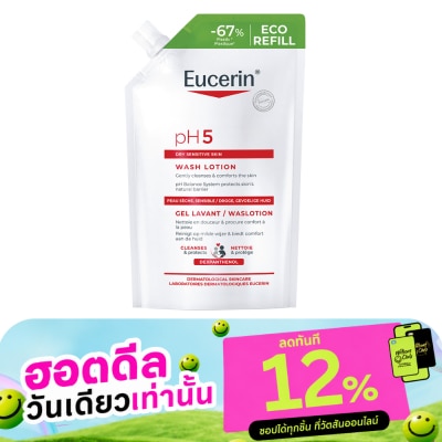 Eucerin ยูเซอริน พีเอช5 ดราย เซ็นซิทีฟ สกิน วอชโลชั่น รีฟิล 400 มล. image