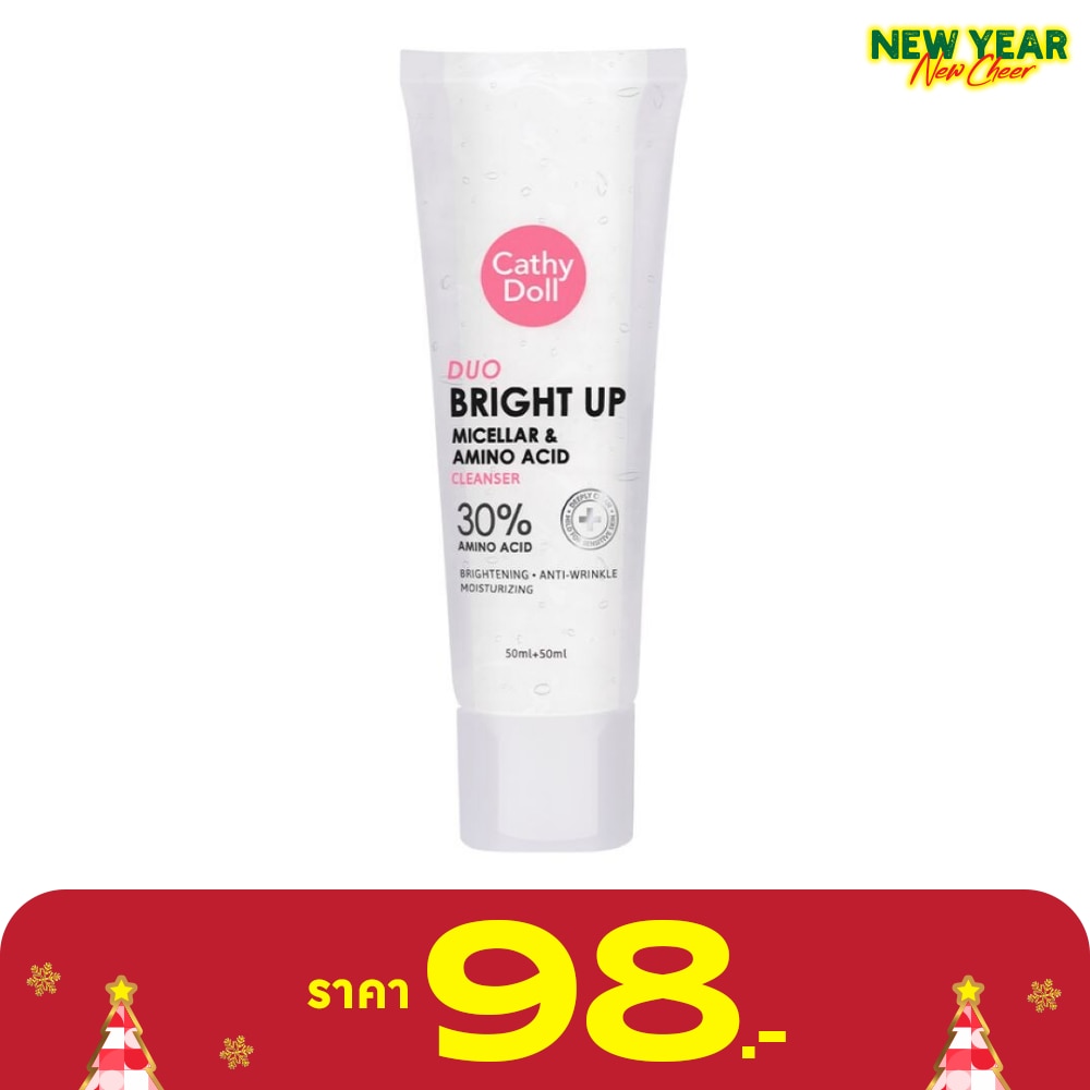 Cathy Doll เคที่ ดอลล์ ดูโอ้ ไบรท์ อัพ ไมเซลล่า อะมิโน แอซิด คลีนเซอร์ 100 มล.(เจล 50+โฟม 50)