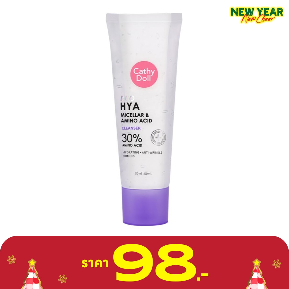 Cathy Doll Cathy Doll Duo Hya Micellar Amino Acid Cleanse 100 Ml.(Gel 50+Foam 50)