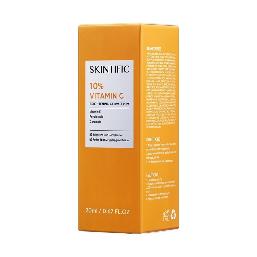 SKINTIFIC 10 Vitamin C Brightening Glow Serum 20 ml.