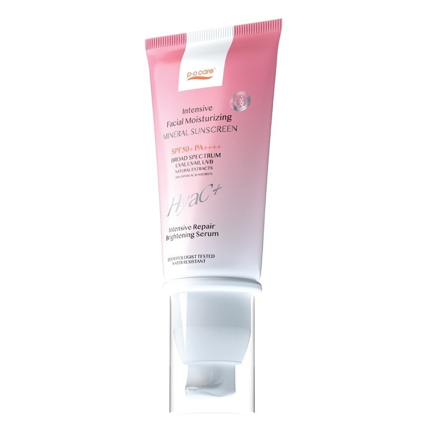 P.O.Care Intensive Facial Moisturizing Mineral Sunscreen SPF50+ PA++++ 40 Ml.