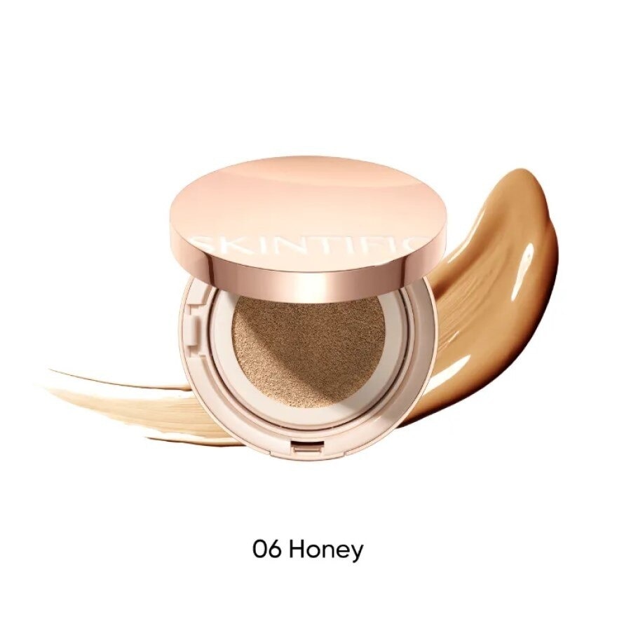 Skintific Cover All Perfect Air Cushion SPF 35 PA++++ 06 HONEY (Tan Skin Warm Underto