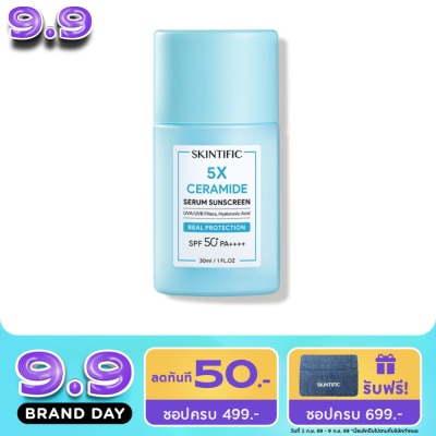 Skintific - สกินทิฟิค เซราไมด์ เซรั่ม กันแดด SPF50+ PA++++ 30 มล. image