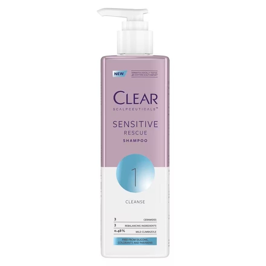 Clear Scalpceuticals Shampoo Sensitive Rescue 300 Ml.