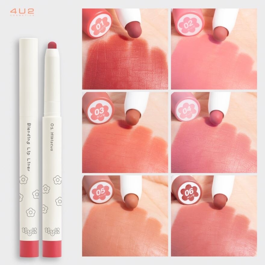 4U2 Blending Lip Liner 0.9g. 04 Pink Lily