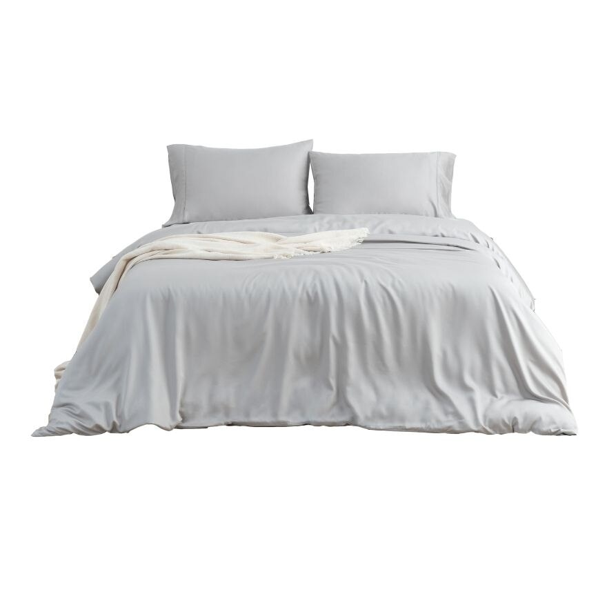 Hanky House Hanky House Pure Bamboo Duvet Cover Single Silver 3.5 Ft 70x90